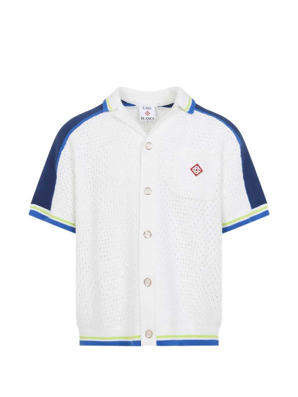 Casablanca Men Shirt With Embroidered Logo CASABLANCA