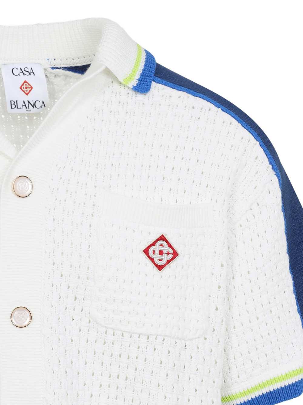 Casablanca Men Shirt With Embroidered Logo CASABLANCA