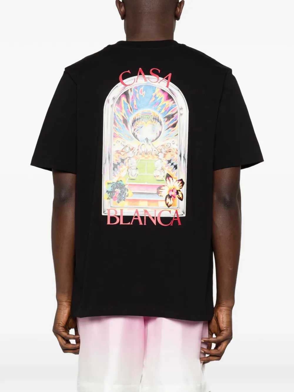 Casablanca Men Tennis Landscape T-Shirt With Graphic Print CASABLANCA