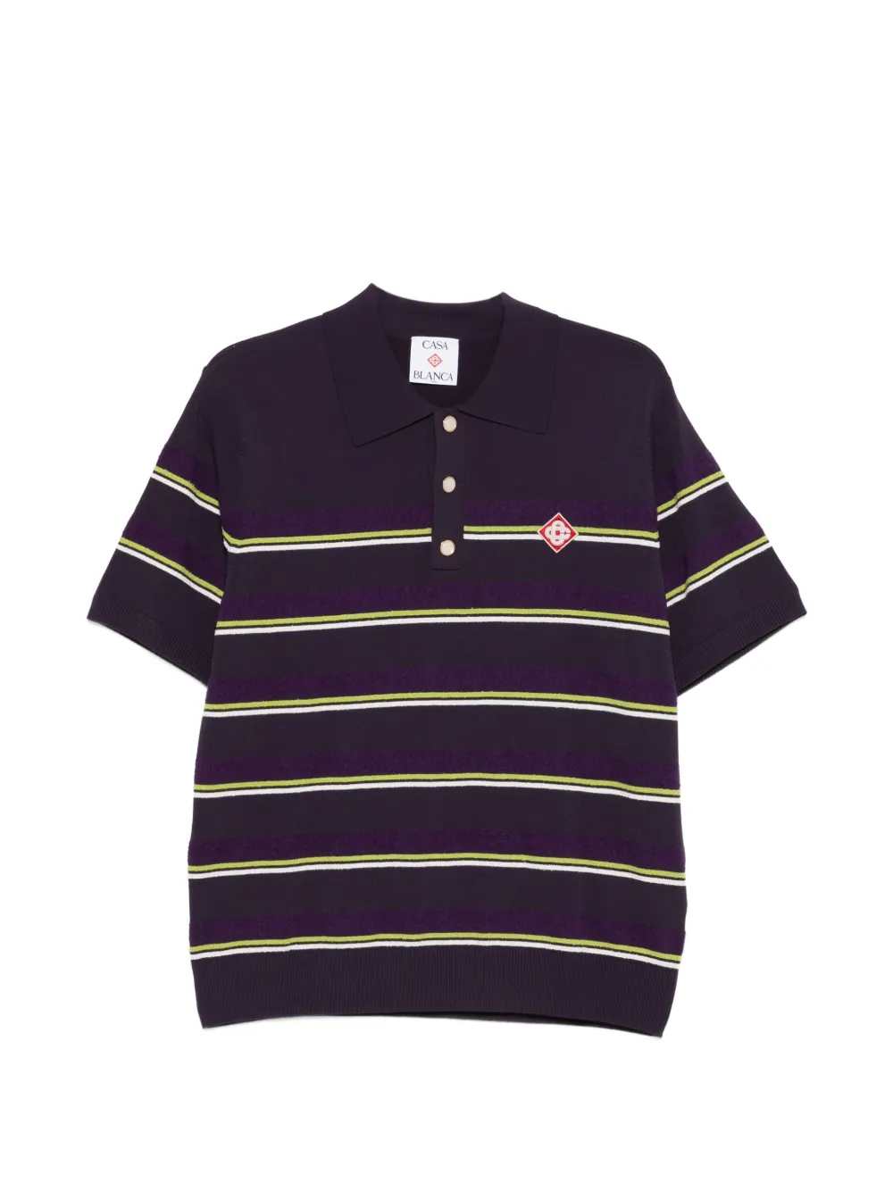 Casablanca Men Striped Polo CASABLANCA