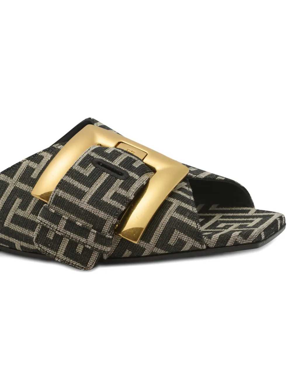 Balmain Women Anthem Monogrammed Sandals BALMAIN