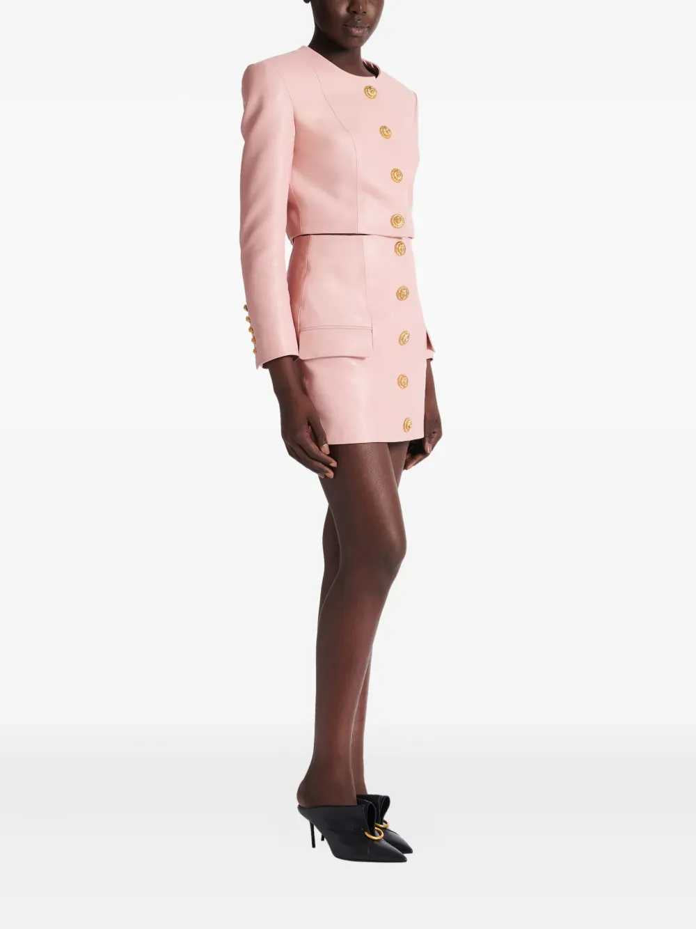 Balmain Women Buttoned Mini Skirt BALMAIN