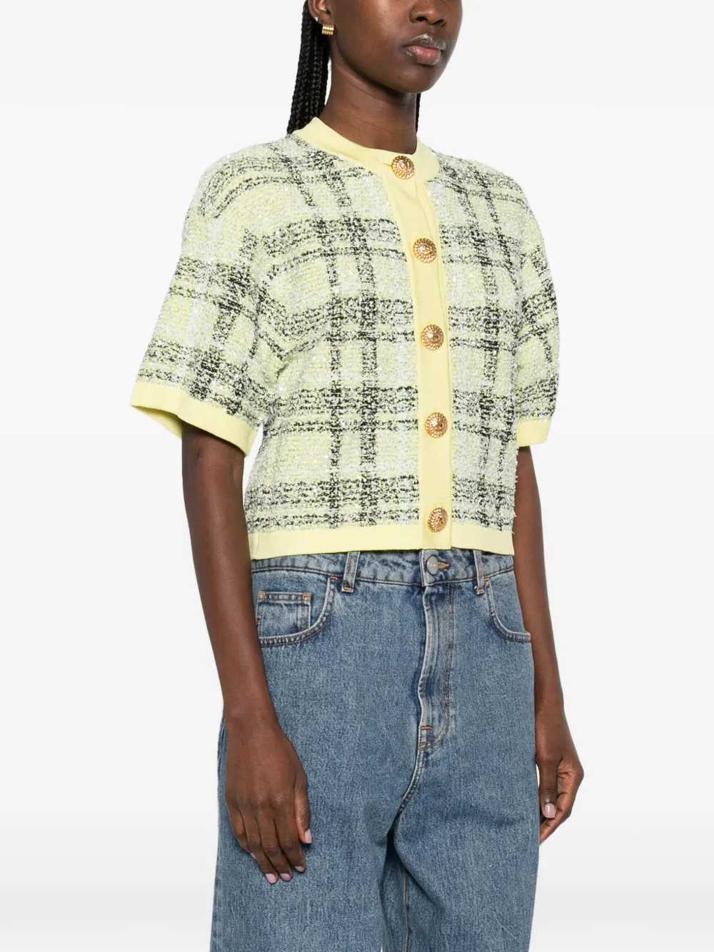 Balmain Women Checked Cardigan BALMAIN