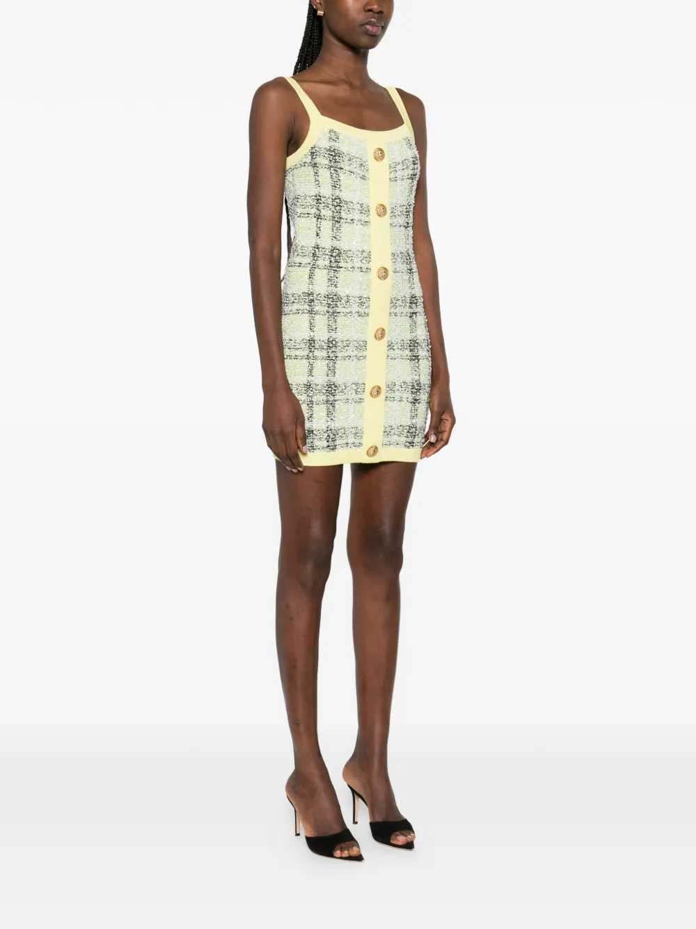 Balmain Women Short Dress With Buttons BALMAIN