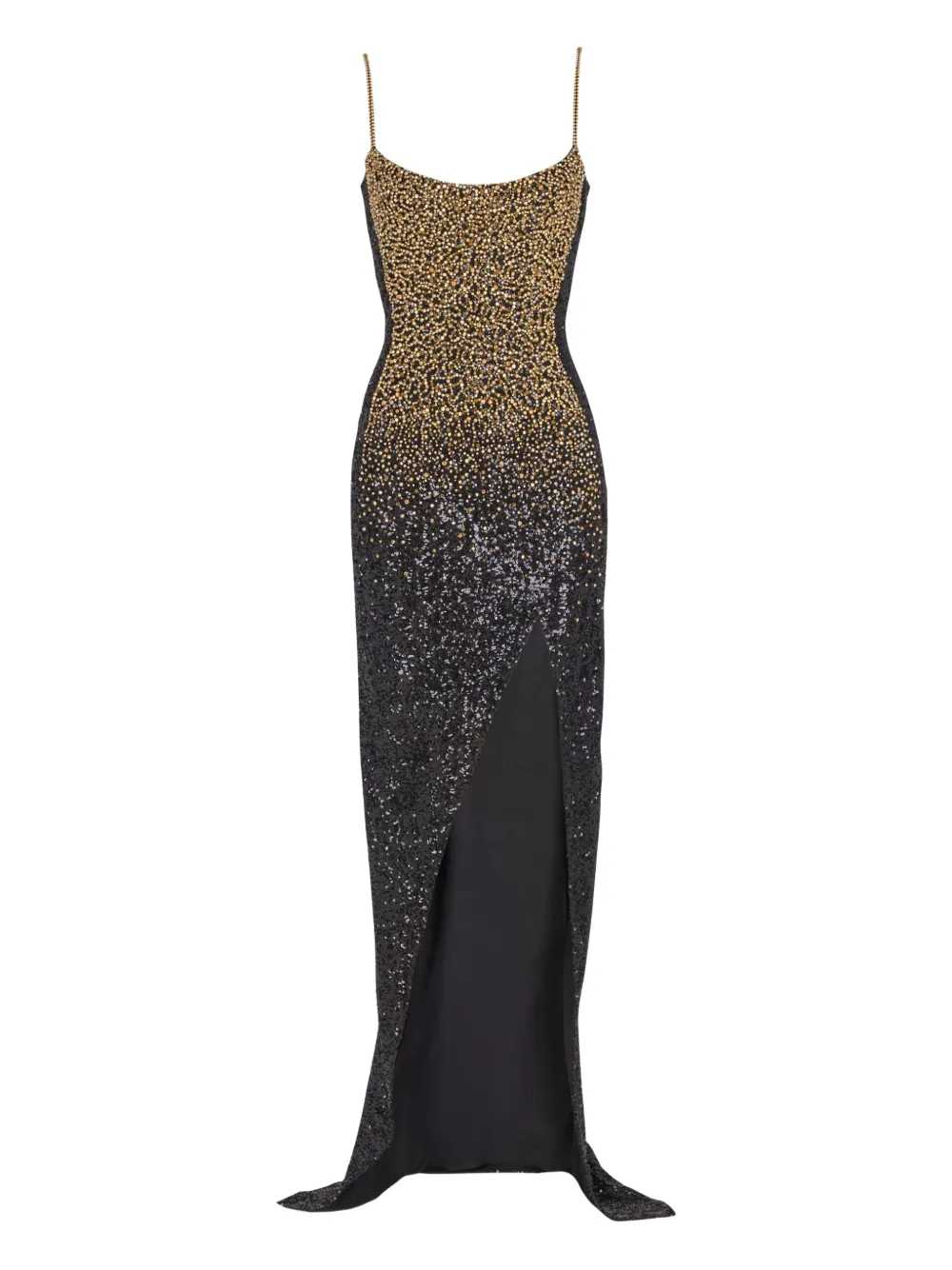 Balmain Women Long Dress With Embroidery BALMAIN