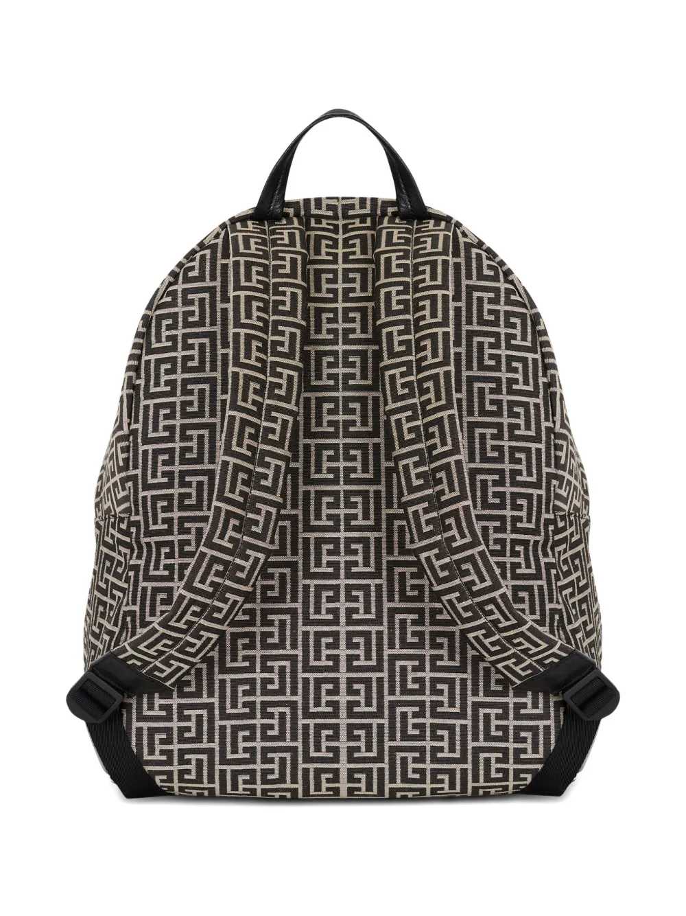 Balmain Men Pulse Backpack With Jacquard Monogram BALMAIN