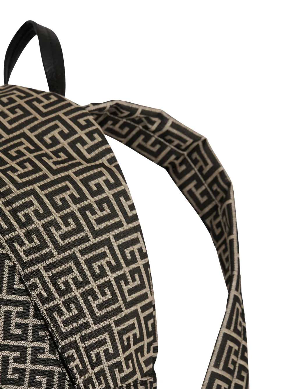 Balmain Men Pulse Backpack With Jacquard Monogram BALMAIN