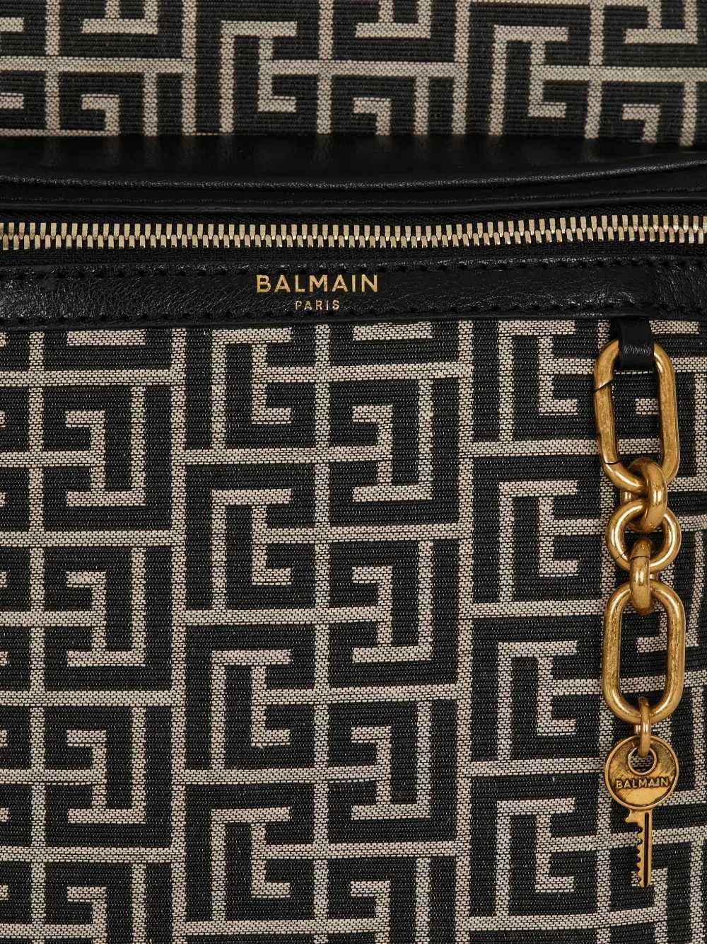 Balmain Men Pulse Backpack With Jacquard Monogram BALMAIN