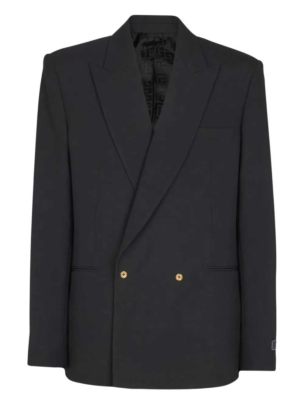 Balmain Men Double-Breasted Wool Blazer BALMAIN