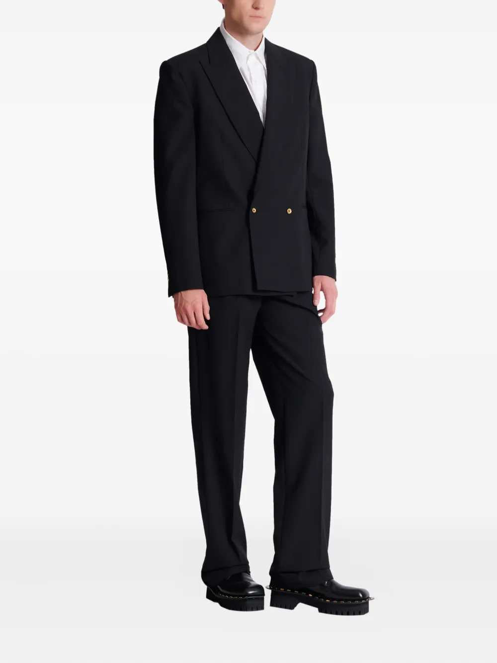 Balmain Men Double-Breasted Wool Blazer BALMAIN
