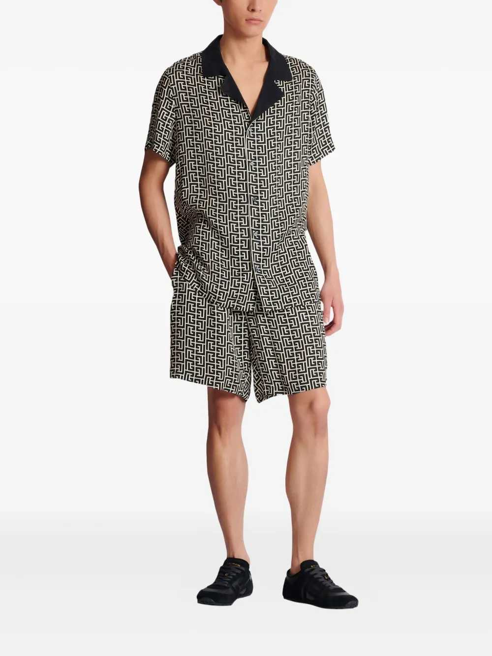 Balmain Men Monogram Shorts BALMAIN
