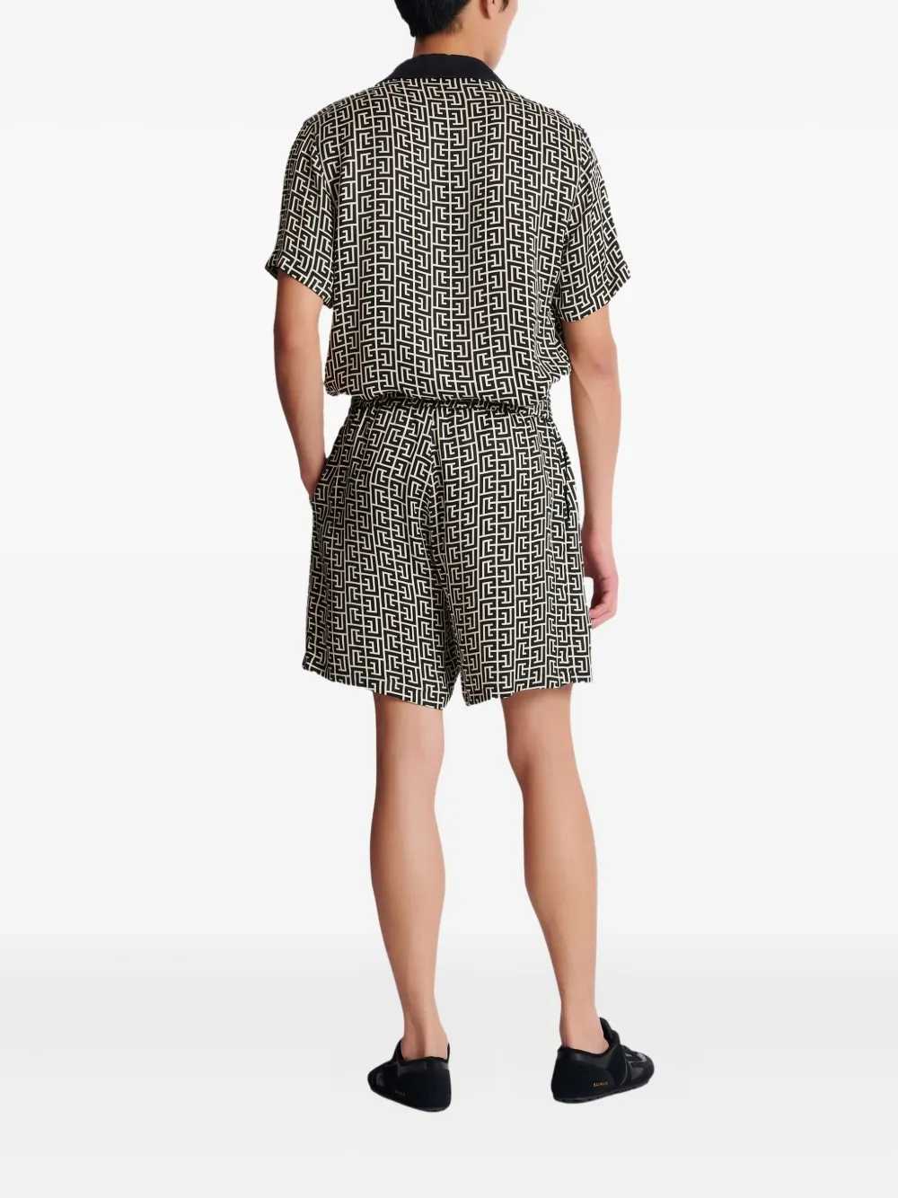 Balmain Men Monogram Shorts BALMAIN