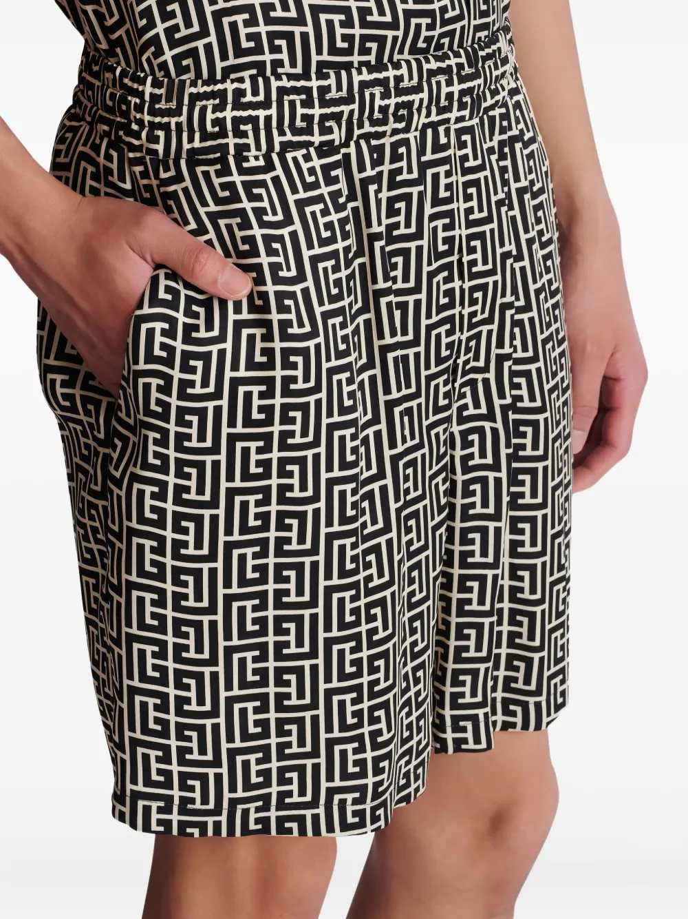 Balmain Men Monogram Shorts BALMAIN