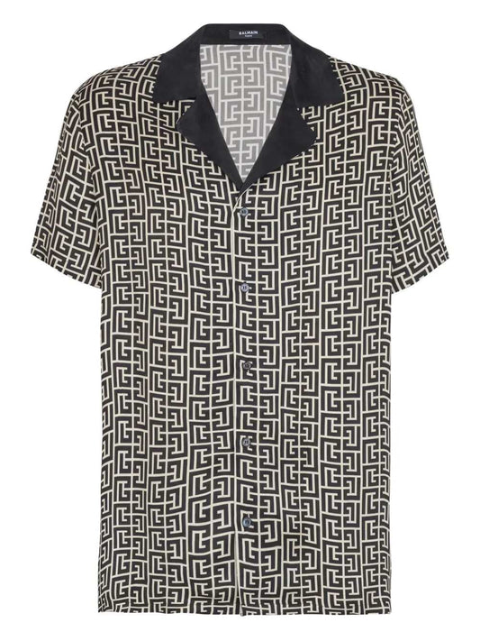 Balmain Men Pb Monogram Shirt BALMAIN