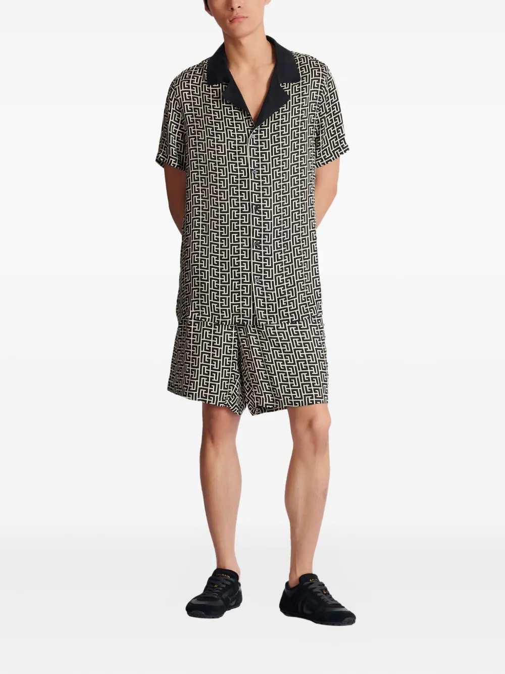 Balmain Men Pb Monogram Shirt BALMAIN
