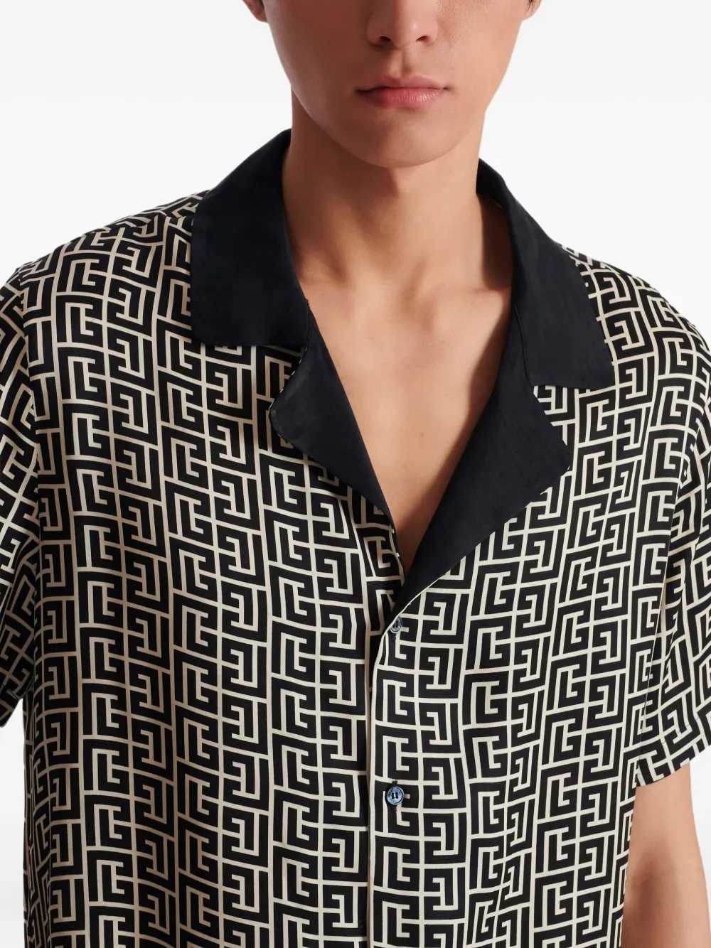Balmain Men Pb Monogram Shirt BALMAIN