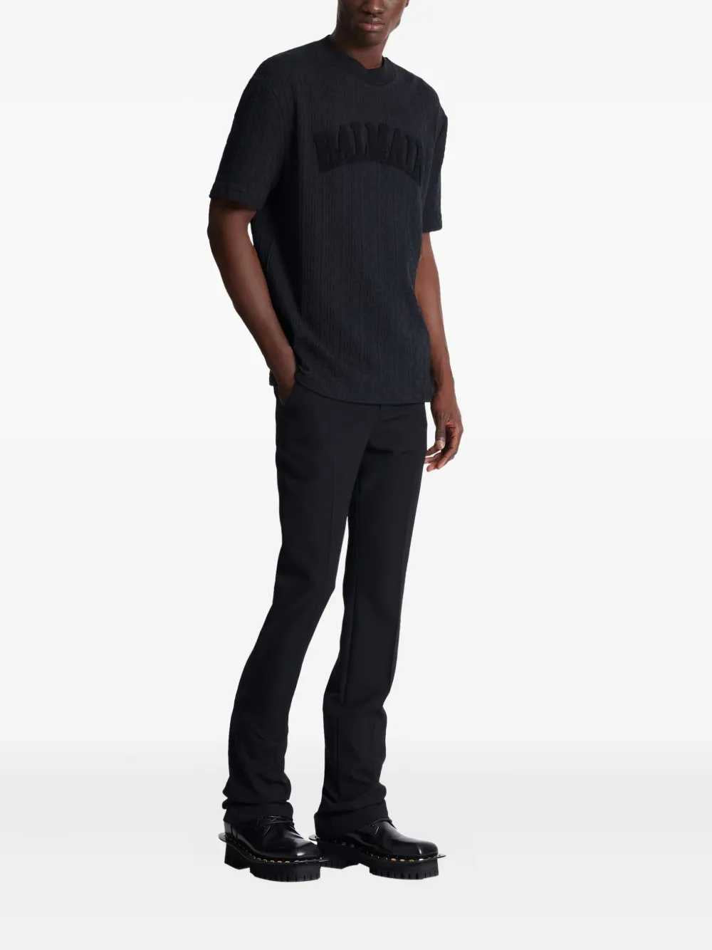 Balmain Men T-Shirt With Pb Monogram BALMAIN