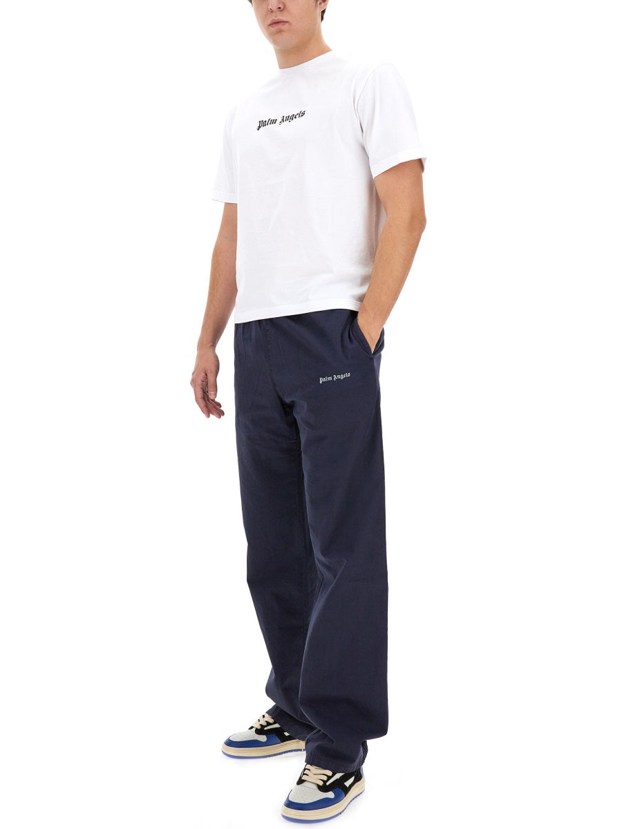 Palm Angels Men Pants With Logo PALM ANGELS