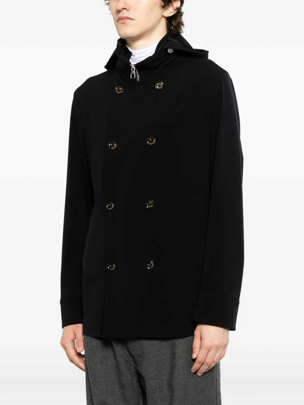 Montecore Men Double-Breasted Jacket With Hood MONTECORE