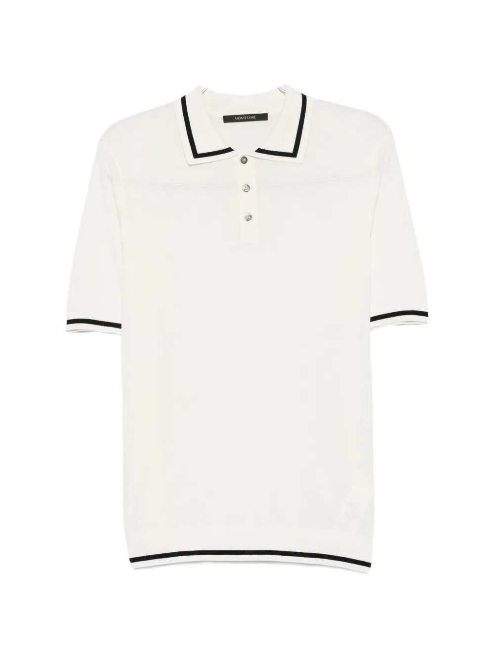 Montecore Men Knit Polo With Contrasting Trim MONTECORE