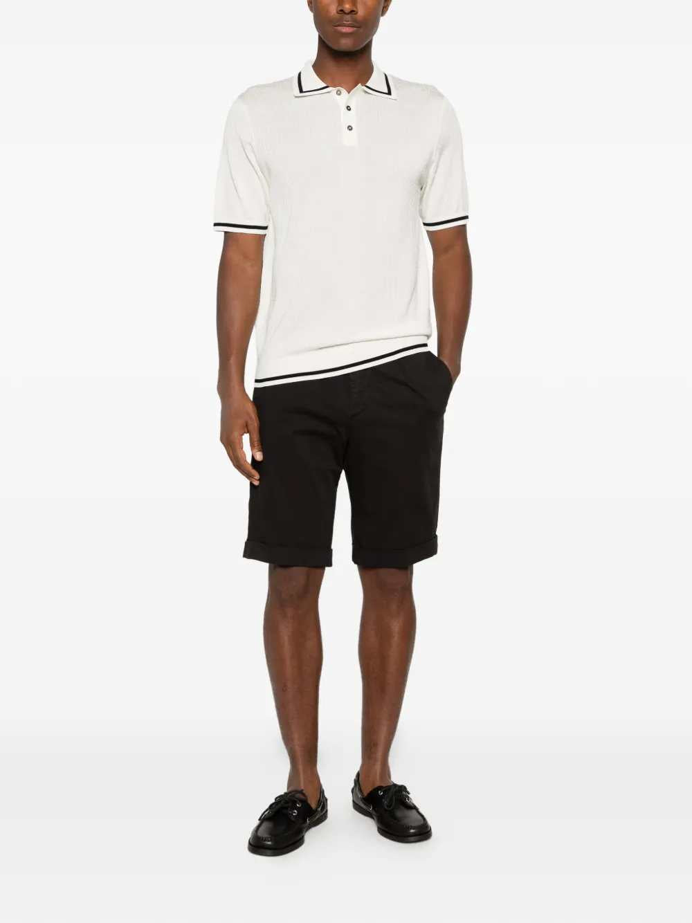 Montecore Men Knit Polo With Contrasting Trim MONTECORE