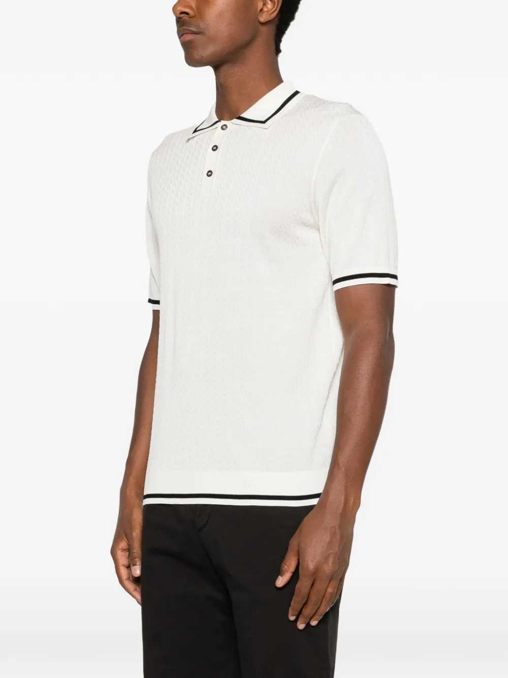 Montecore Men Knit Polo With Contrasting Trim MONTECORE