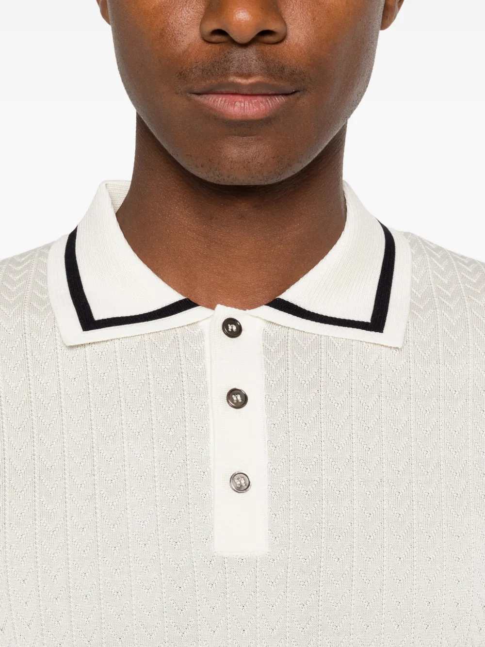 Montecore Men Knit Polo With Contrasting Trim MONTECORE