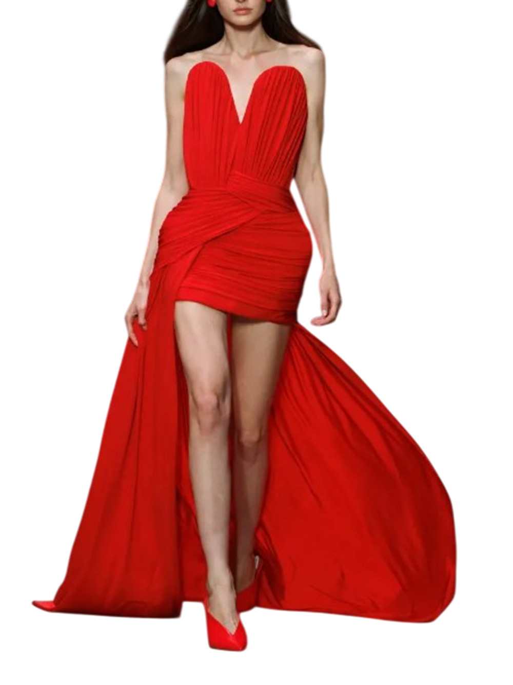 Stella Mccartney Women Asymmetrical Crepe And Jersey Dress STELLA MCCARTNEY
