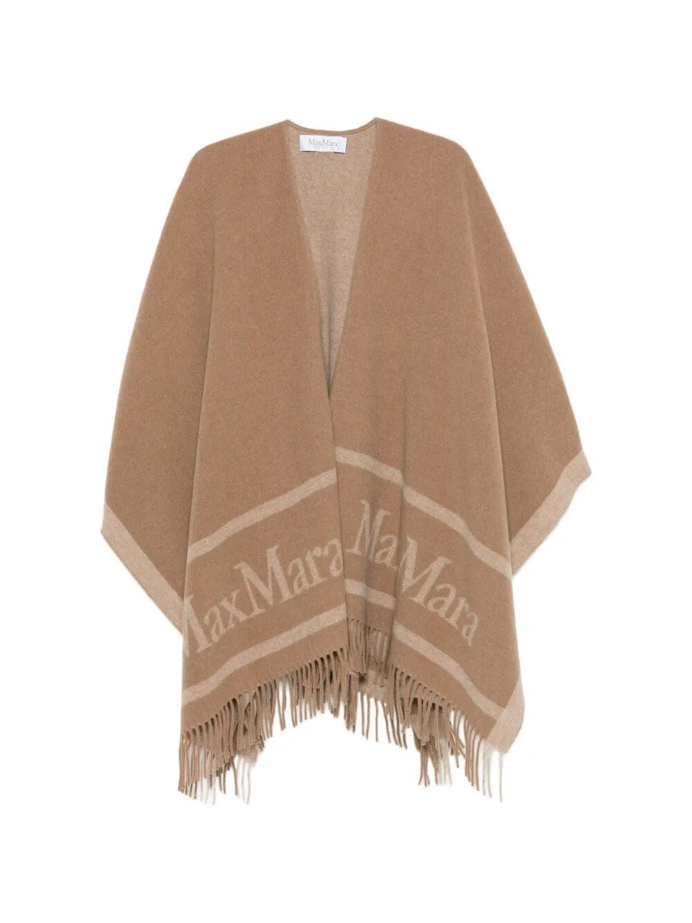 Max Mara Women Jacquard Wool Poncho MAX MARA