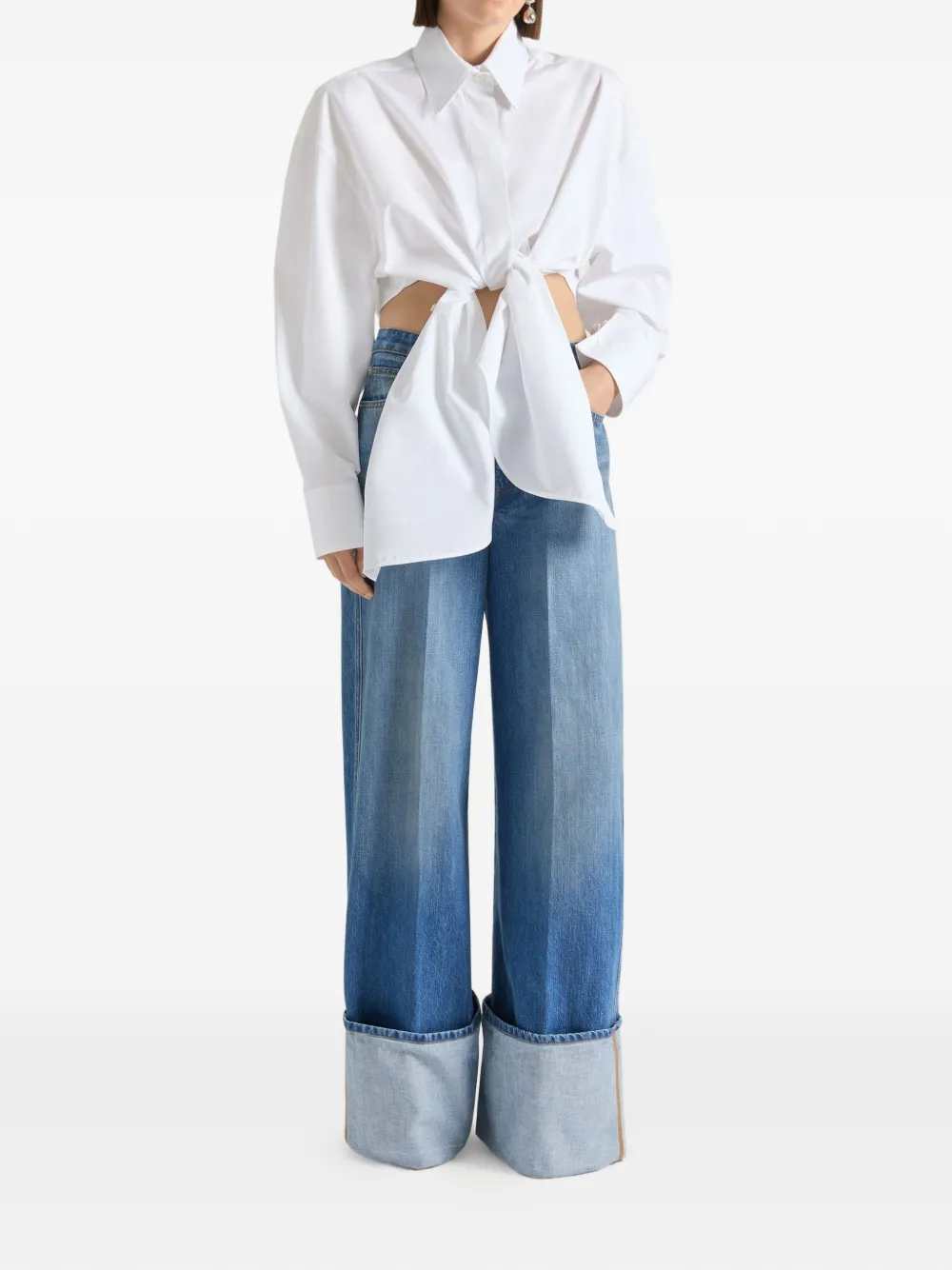 Givenchy Women Cuffed Jeans GIVENCHY