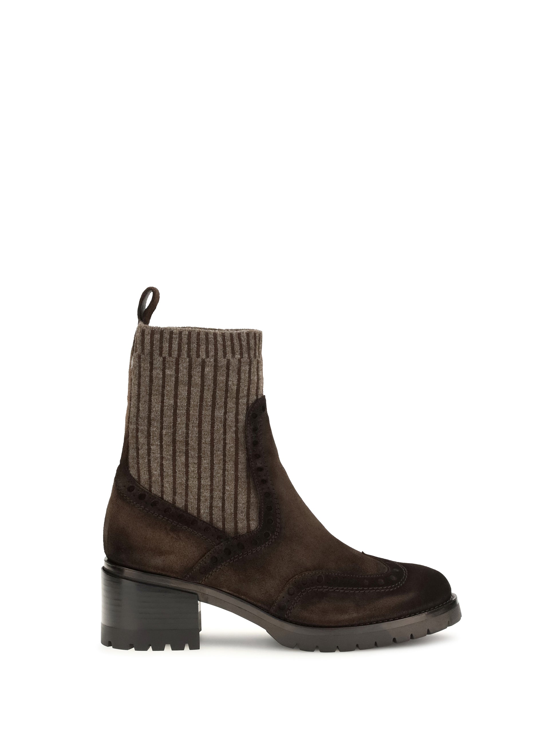 Santoni Women Suede Ferret Boots SANTONI