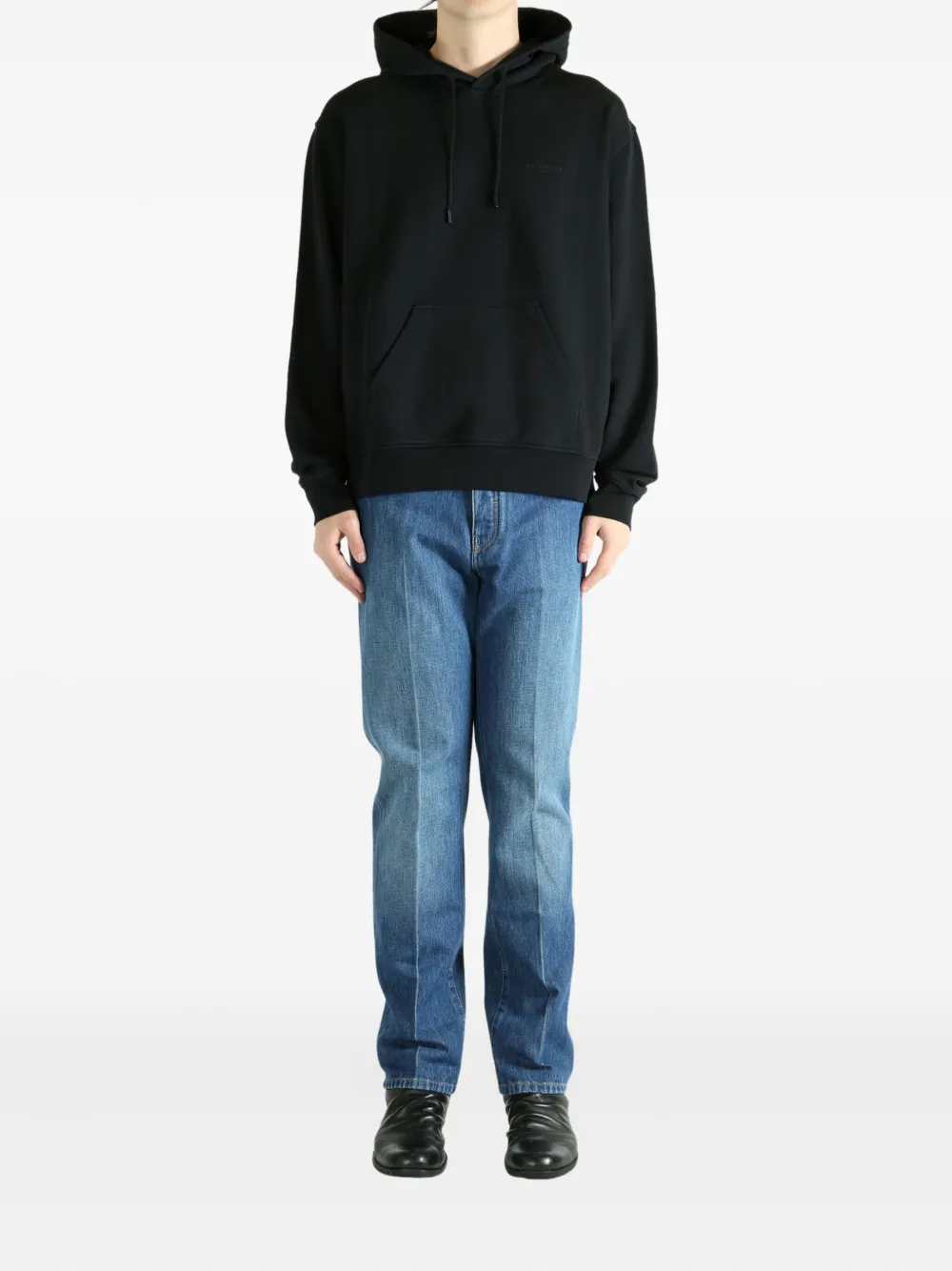 Givenchy Men Felpa Con Cappuccio In Cotone Con Grafica Sul Retro GIVENCHY