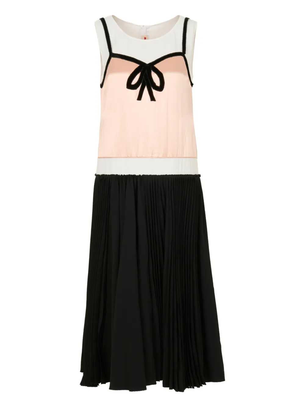 Marni Women Pleated Midi Dress With Bow MARNI