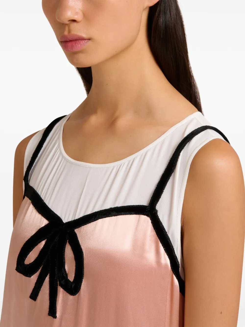 Marni Women Pleated Midi Dress With Bow MARNI