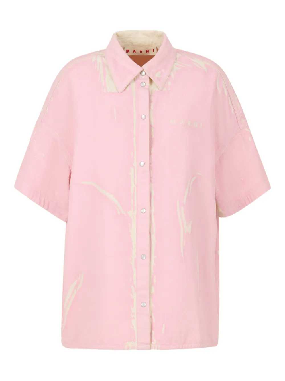 Marni Women Short-Sleeved Denim Shirt MARNI