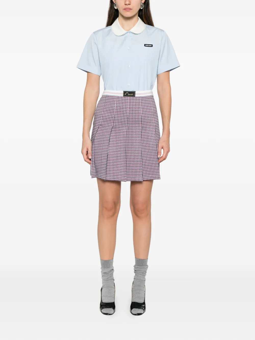 Marni Women Plaid Pleated Skirt MARNI