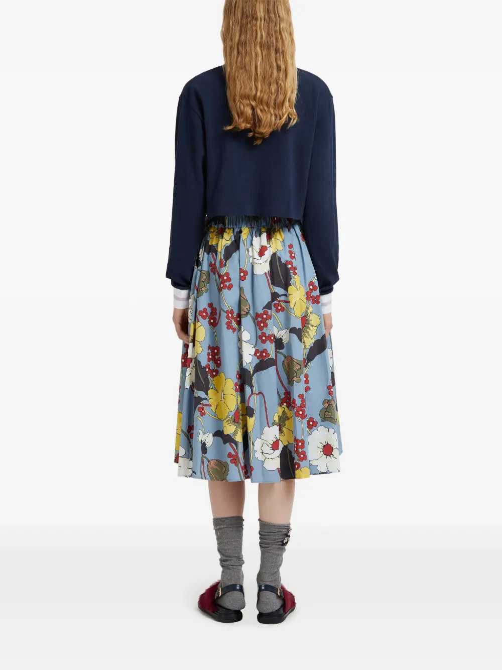 Marni Women Floral A-Line Midi Skirt MARNI