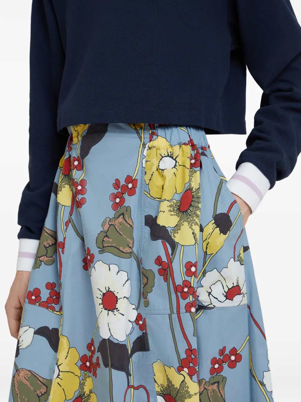 Marni Women Floral A-Line Midi Skirt MARNI
