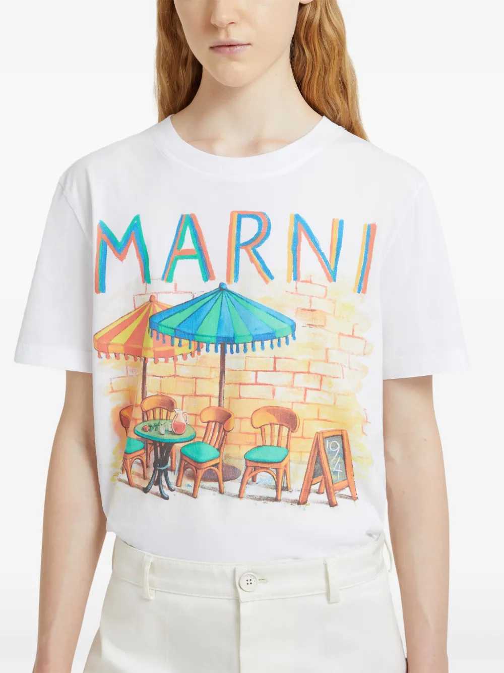 Marni Women Postcard Print T-Shirt MARNI