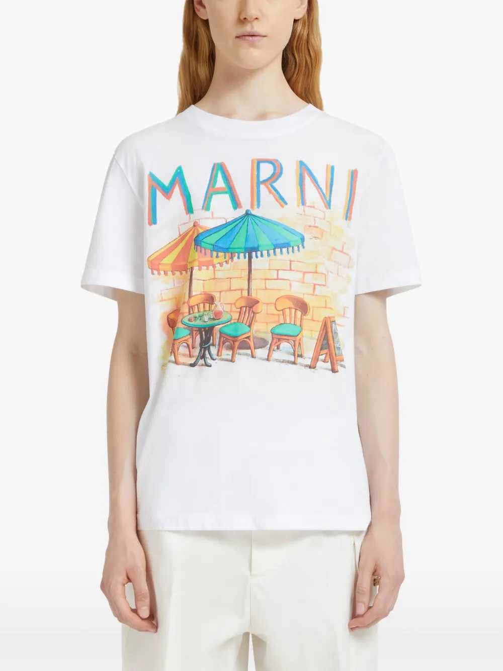 Marni Women Postcard Print T-Shirt MARNI