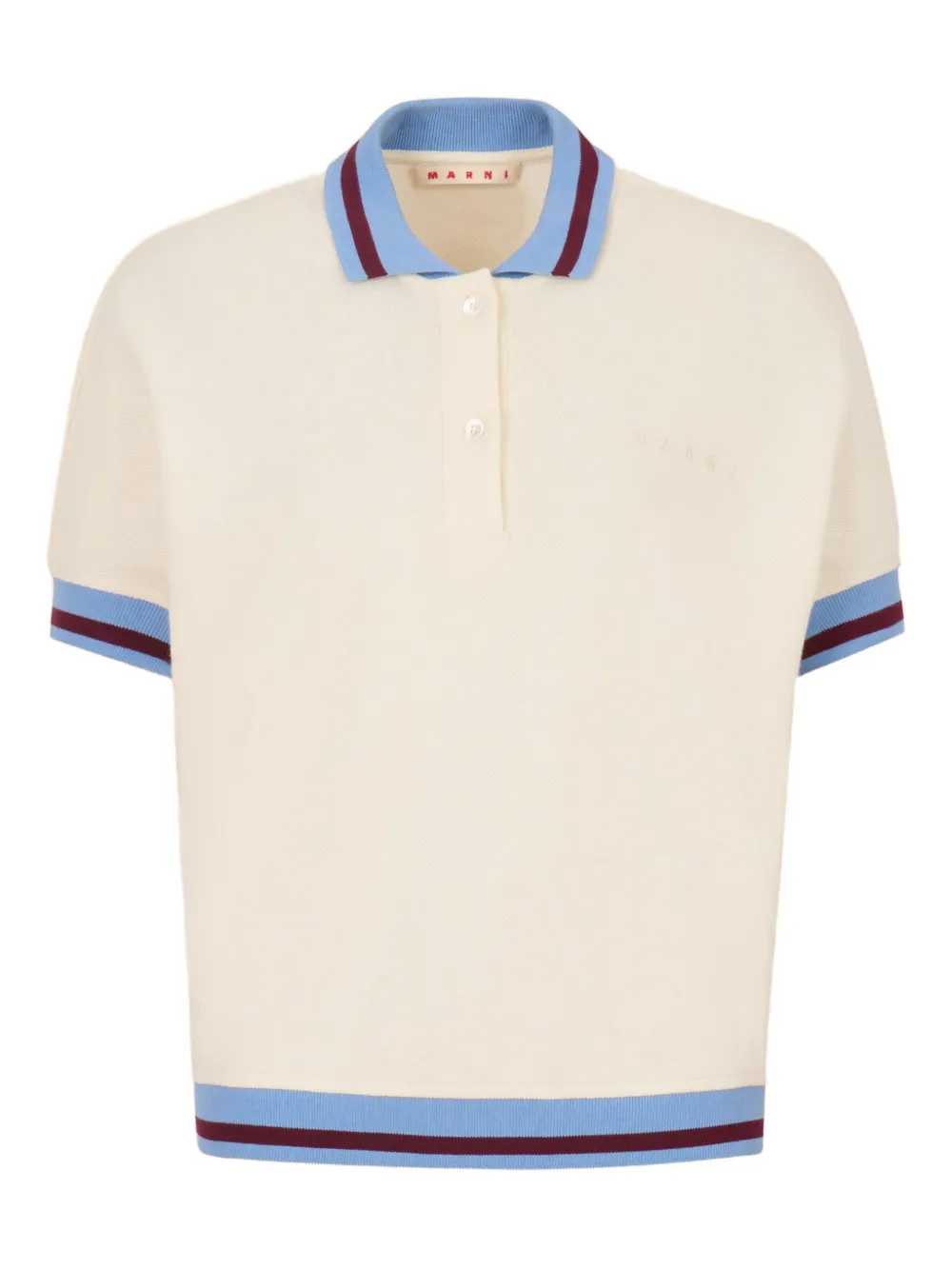 Marni Women Polo Shirt With Striped Detail MARNI