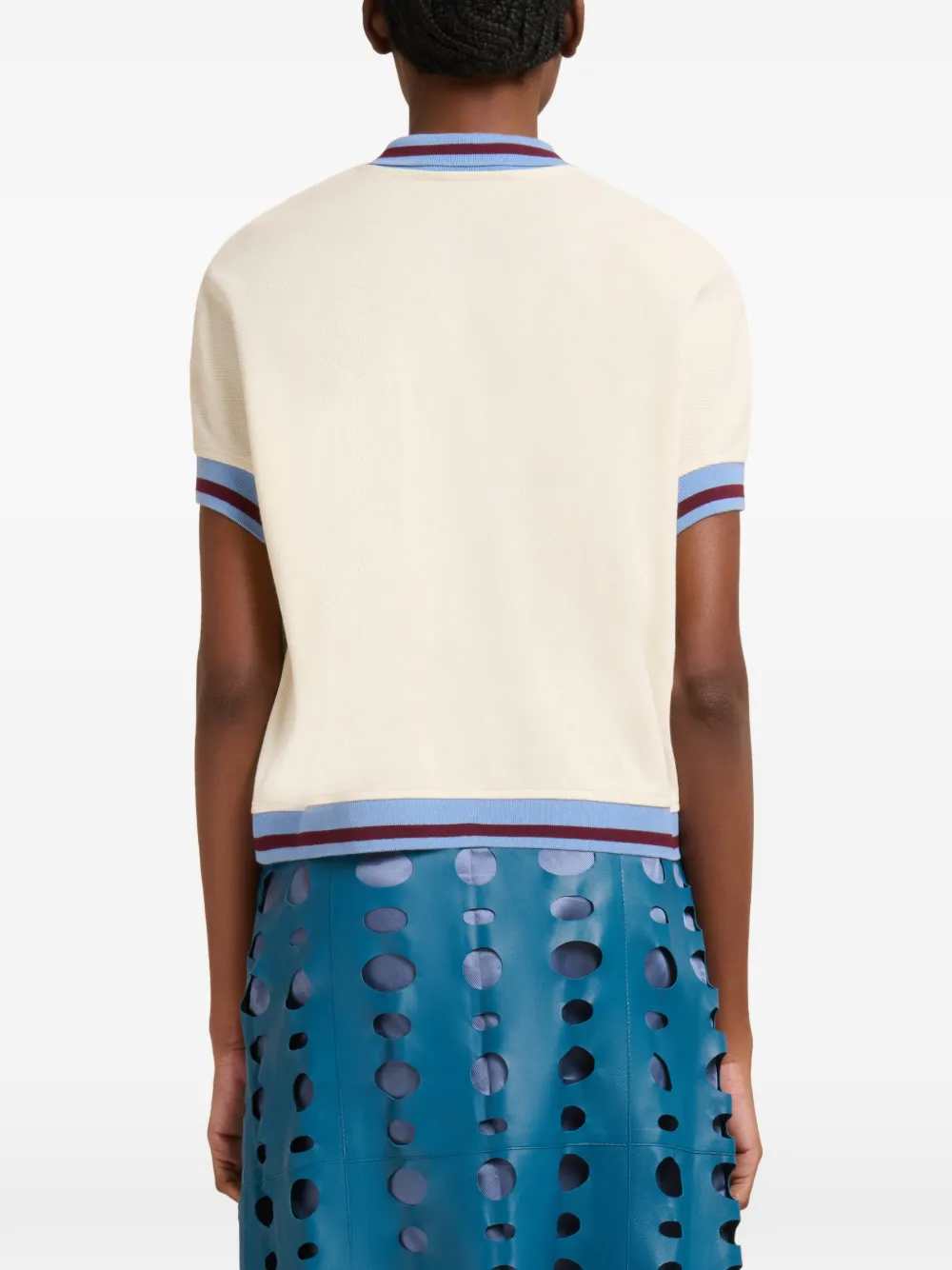 Marni Women Polo Shirt With Striped Detail MARNI