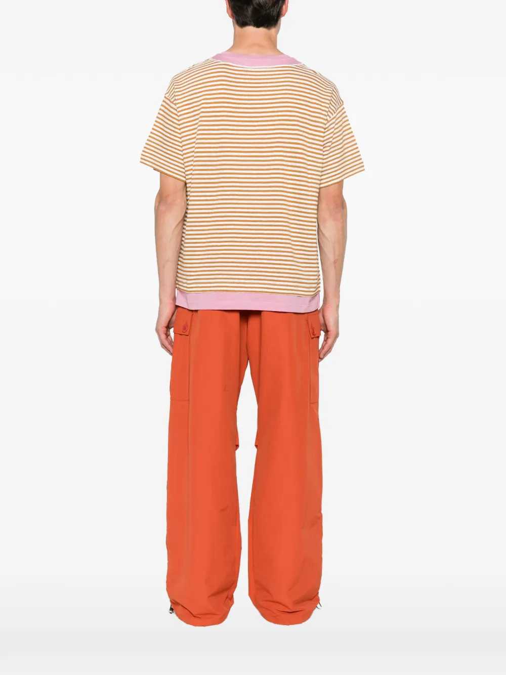 Marni Men Striped T-Shirt With Floral Print MARNI