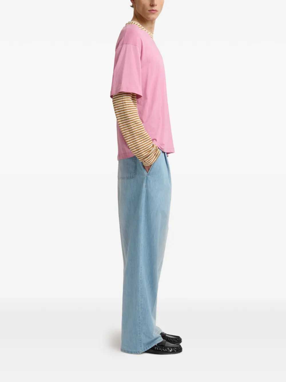 Marni Men Striped Logo T-Shirt MARNI