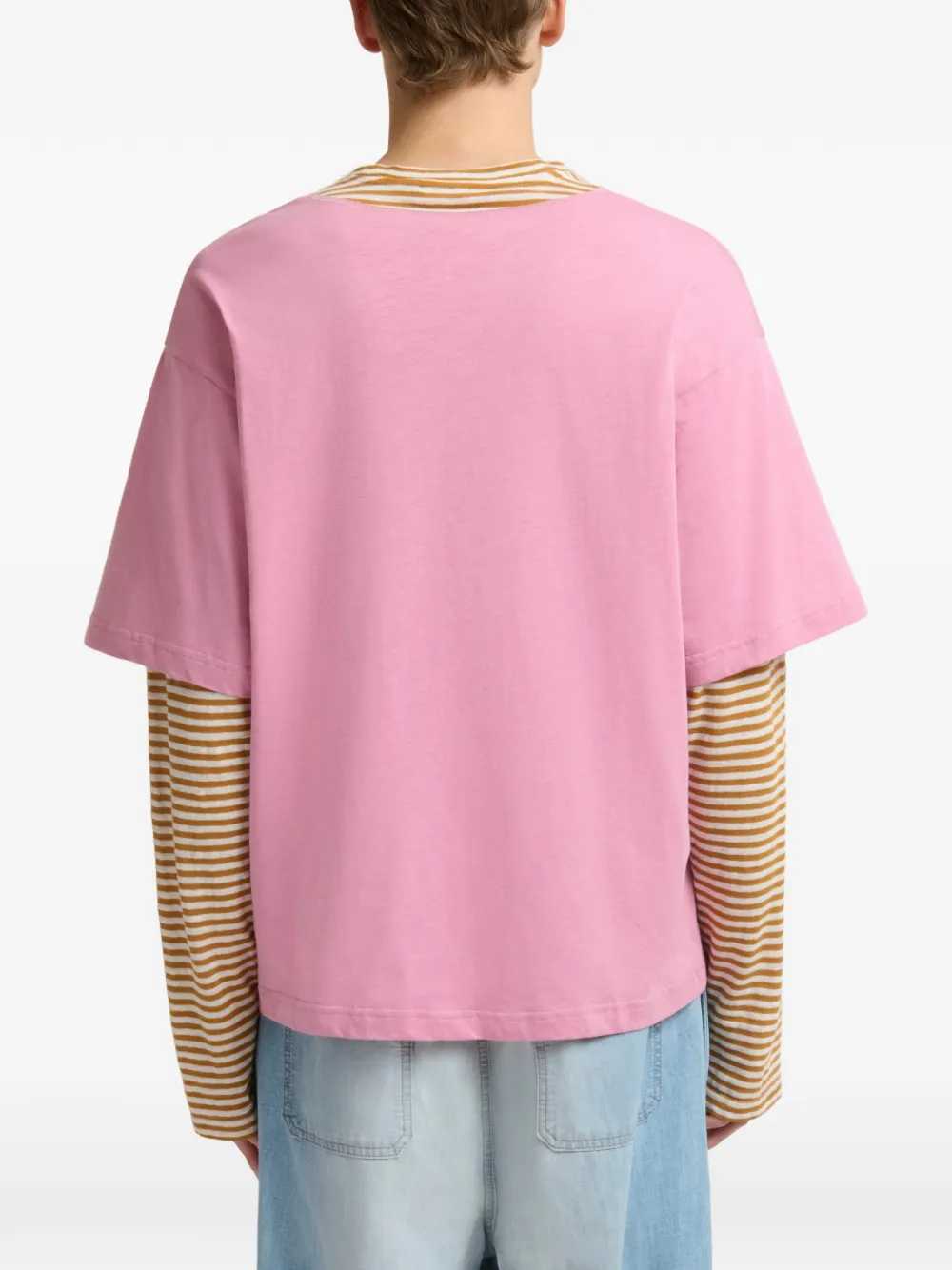Marni Men Striped Logo T-Shirt MARNI