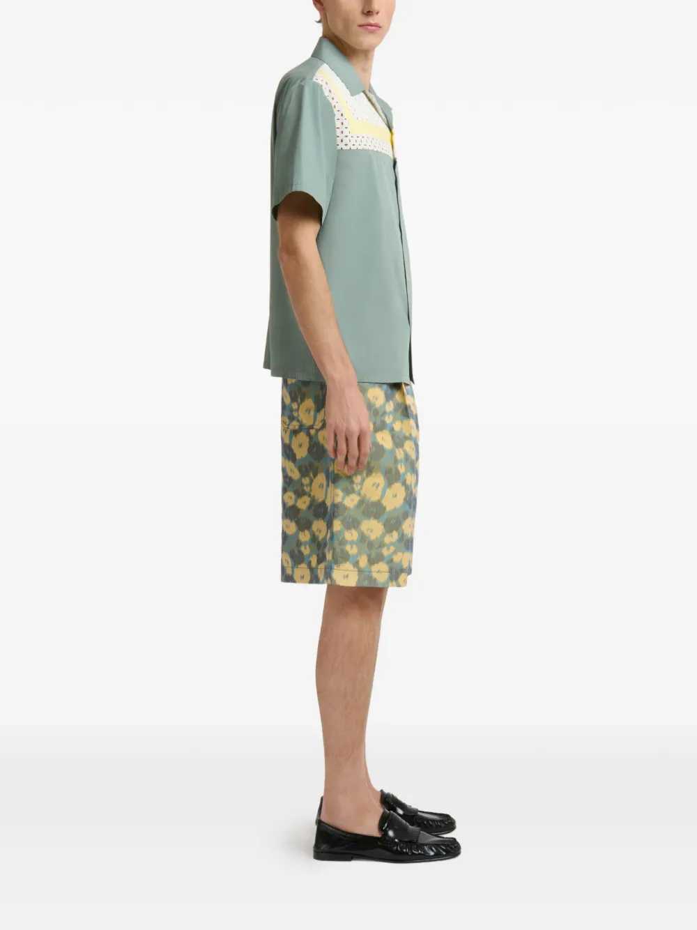 Marni Men Floral Pleated Shorts MARNI