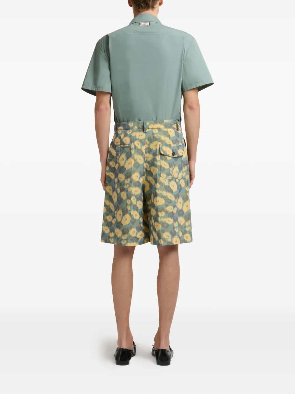 Marni Men Floral Pleated Shorts MARNI