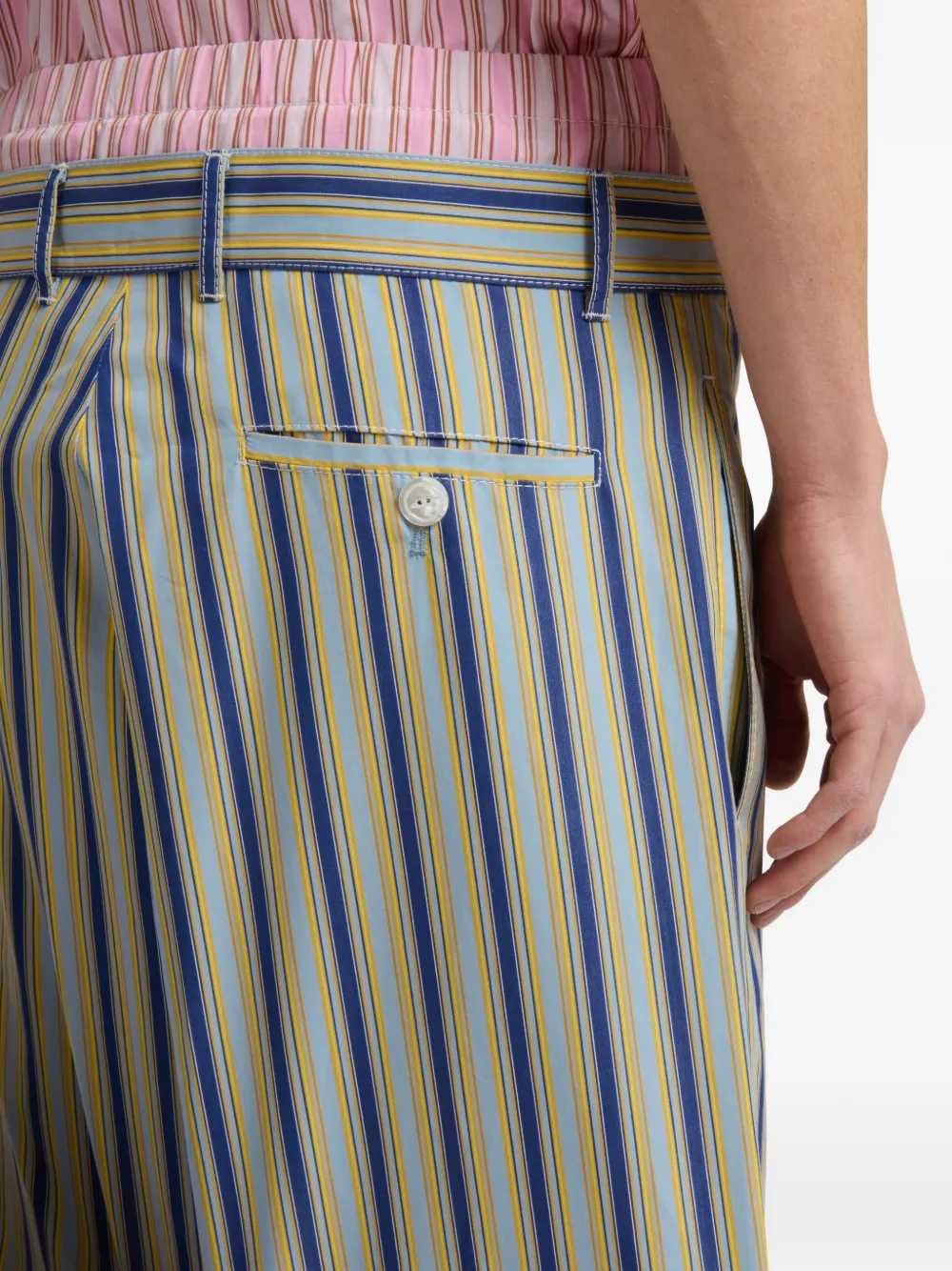 Marni Men Striped Wide-Leg Pants MARNI