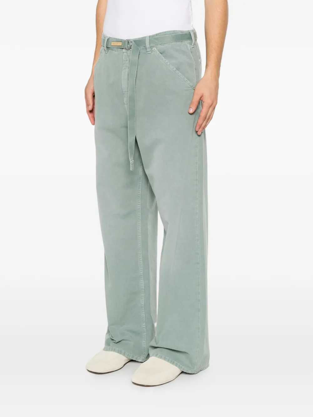 Marni Men Wide-Leg Trousers With Belt MARNI