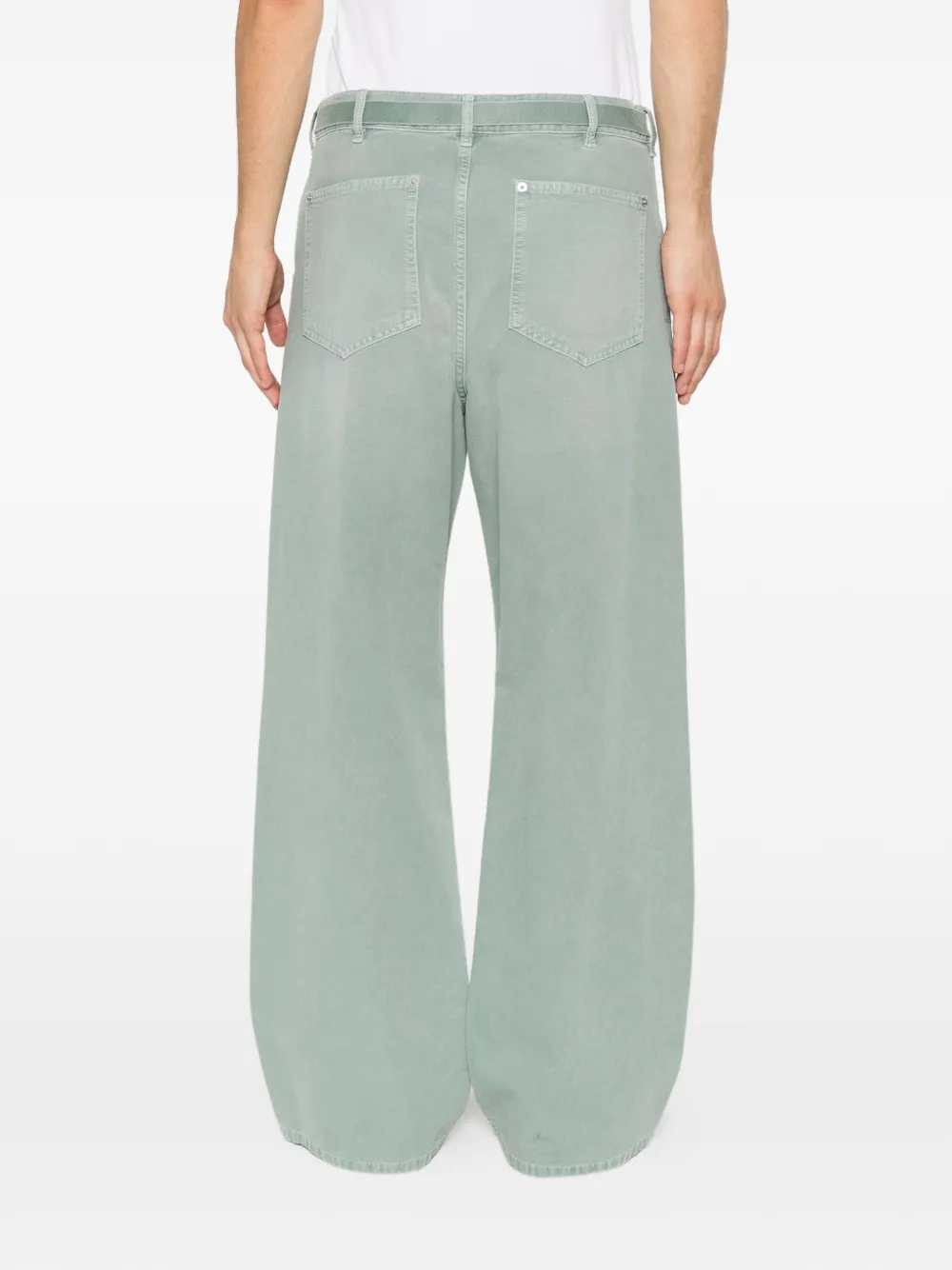 Marni Men Wide-Leg Trousers With Belt MARNI